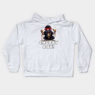 Chubby Boy White Kids Hoodie